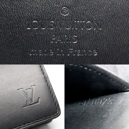 Louis Vuitton Nomad Pocket Organizer Black Leather Card Case — view 5