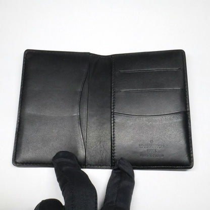 Louis Vuitton Nomad Pocket Organizer Black Leather Card Case — view 4