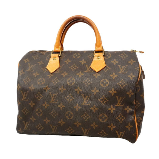Louis Vuitton Handbag Monogram Speedy 30 Brown