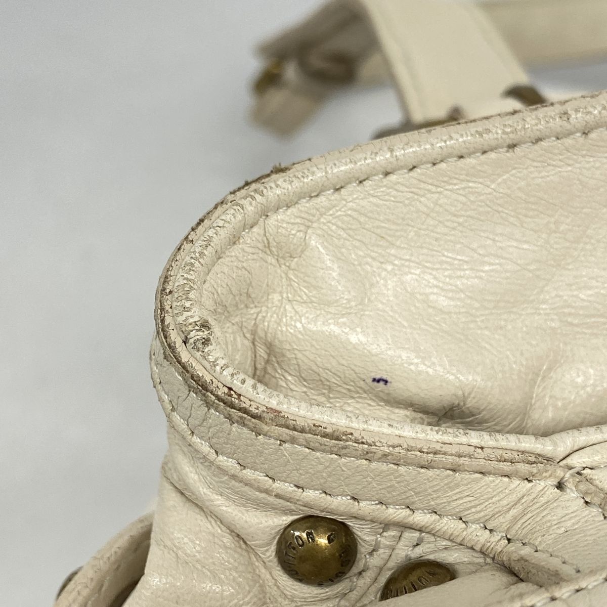 Louis Vuitton Handbag Cruise Line Rivet Ecru — view 7