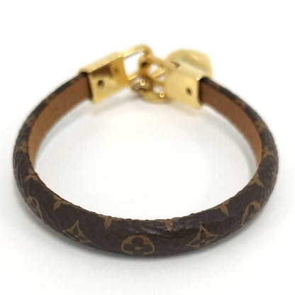 Louis Vuitton Crazy in Lock Bracelet Plated Leather Gold Brown 17 — view 3