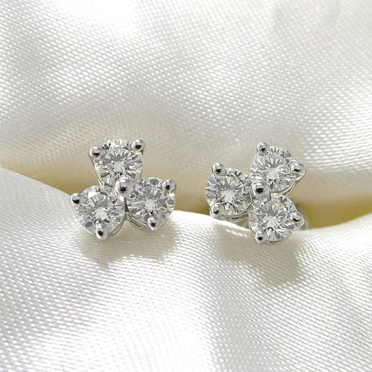 Tiffany & Co Aria Diamond Earrings Platinum
