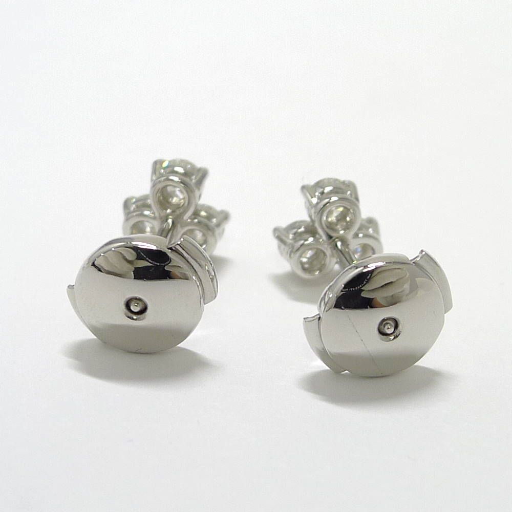 Tiffany & Co Aria Diamond Earrings Platinum — view 3