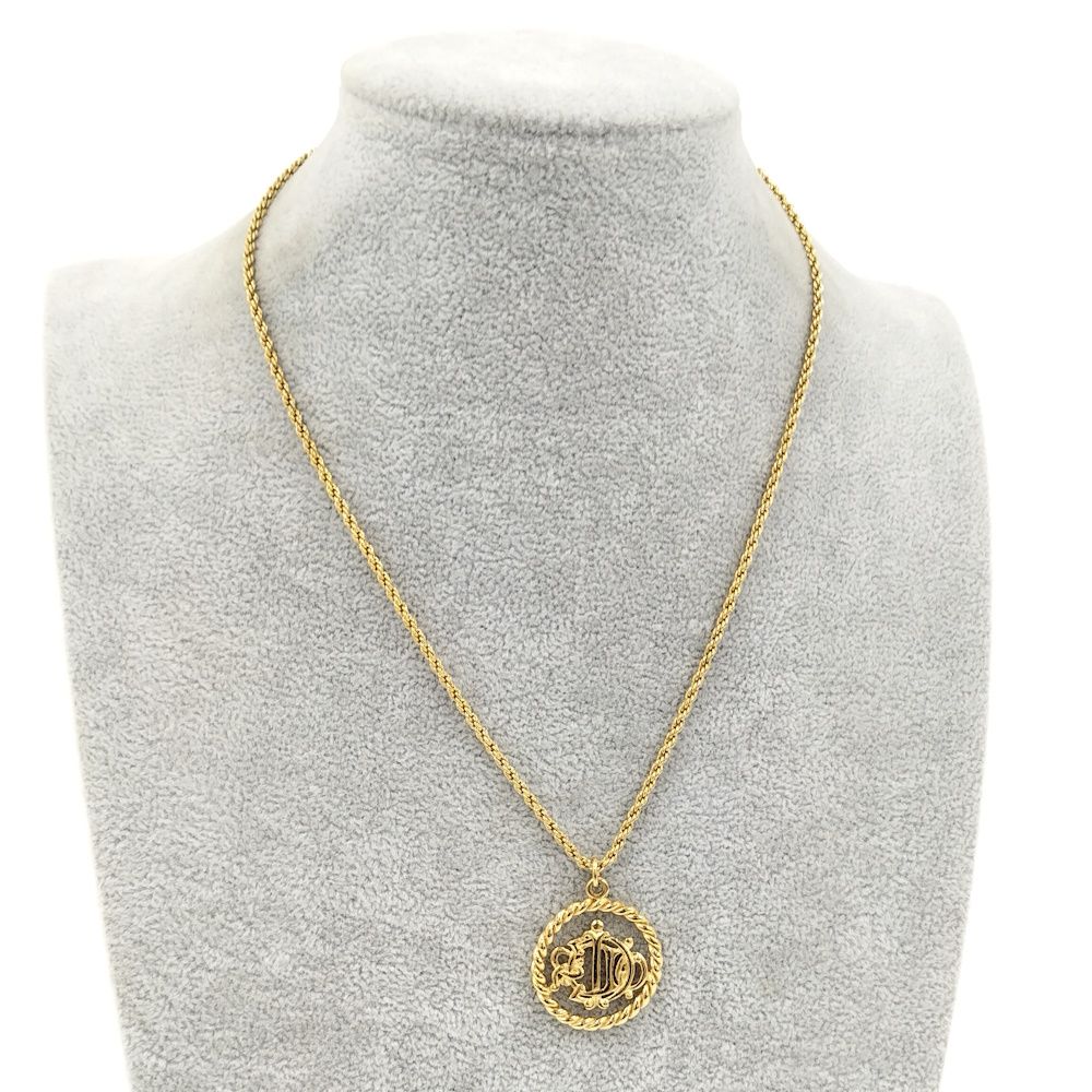 Dior Logo Necklace Gold — view 6