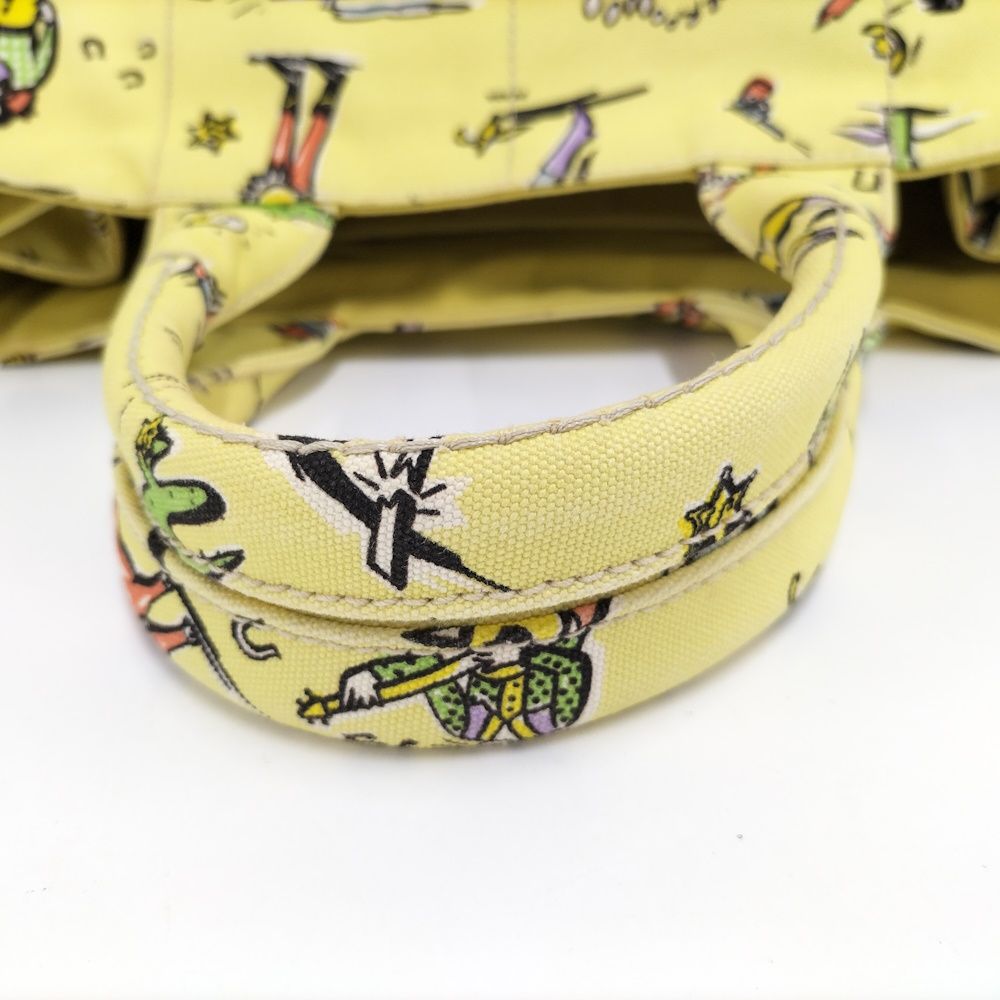 Prada Canapa Western Pattern Tote Bag — view 6