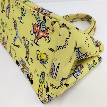 Prada Canapa Western Pattern Tote Bag — view 3
