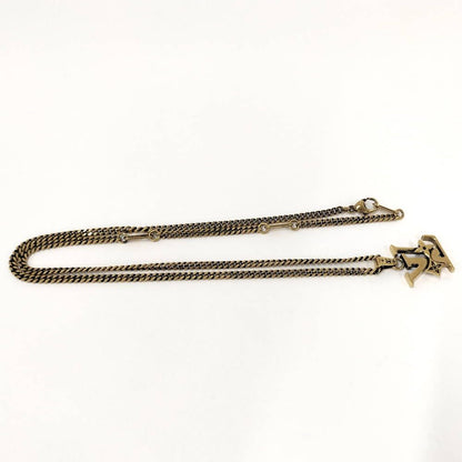 Louis Vuitton Pendant Monogram Lowe LV Logo Gold Plated — view 3