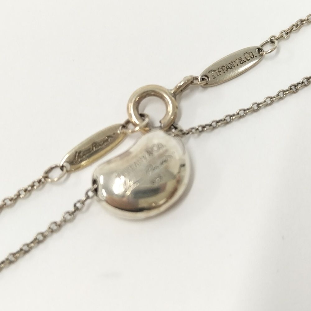 Tiffany & Co Elsa Peretti Bean Necklace Silver — view 5
