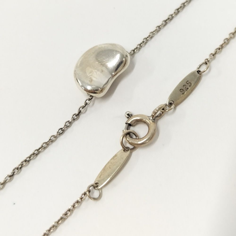 Tiffany & Co Elsa Peretti Bean Necklace Silver — view 4