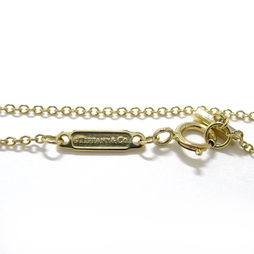 Tiffany & Co Tiffany T Smile Mini Diamond Necklace Yellow Gold — view 5