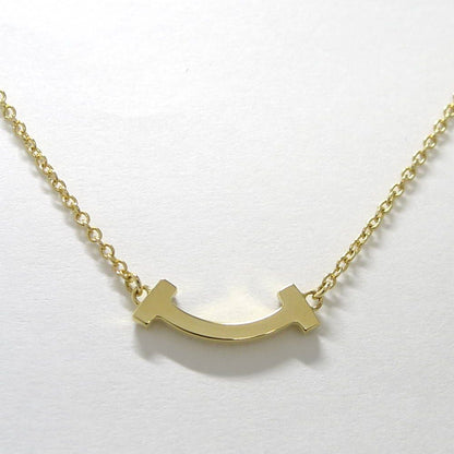 Tiffany & Co Tiffany T Smile Mini Diamond Necklace Yellow Gold — view 2