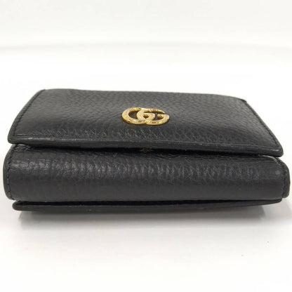 Gucci Trifold Wallet GG Marmont Leather Black — view 6