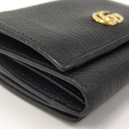 Gucci Trifold Wallet GG Marmont Leather Black — view 5