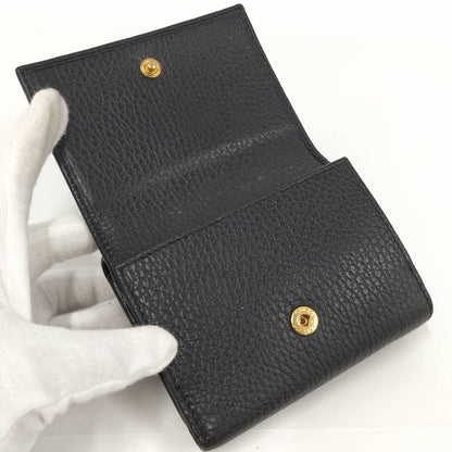 Gucci Trifold Wallet GG Marmont Leather Black — view 3