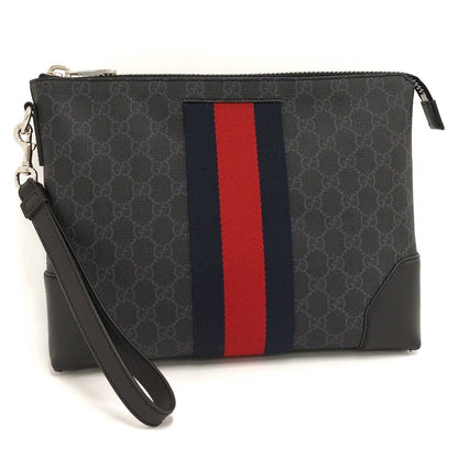 Gucci Sherry Clutch Leather Black