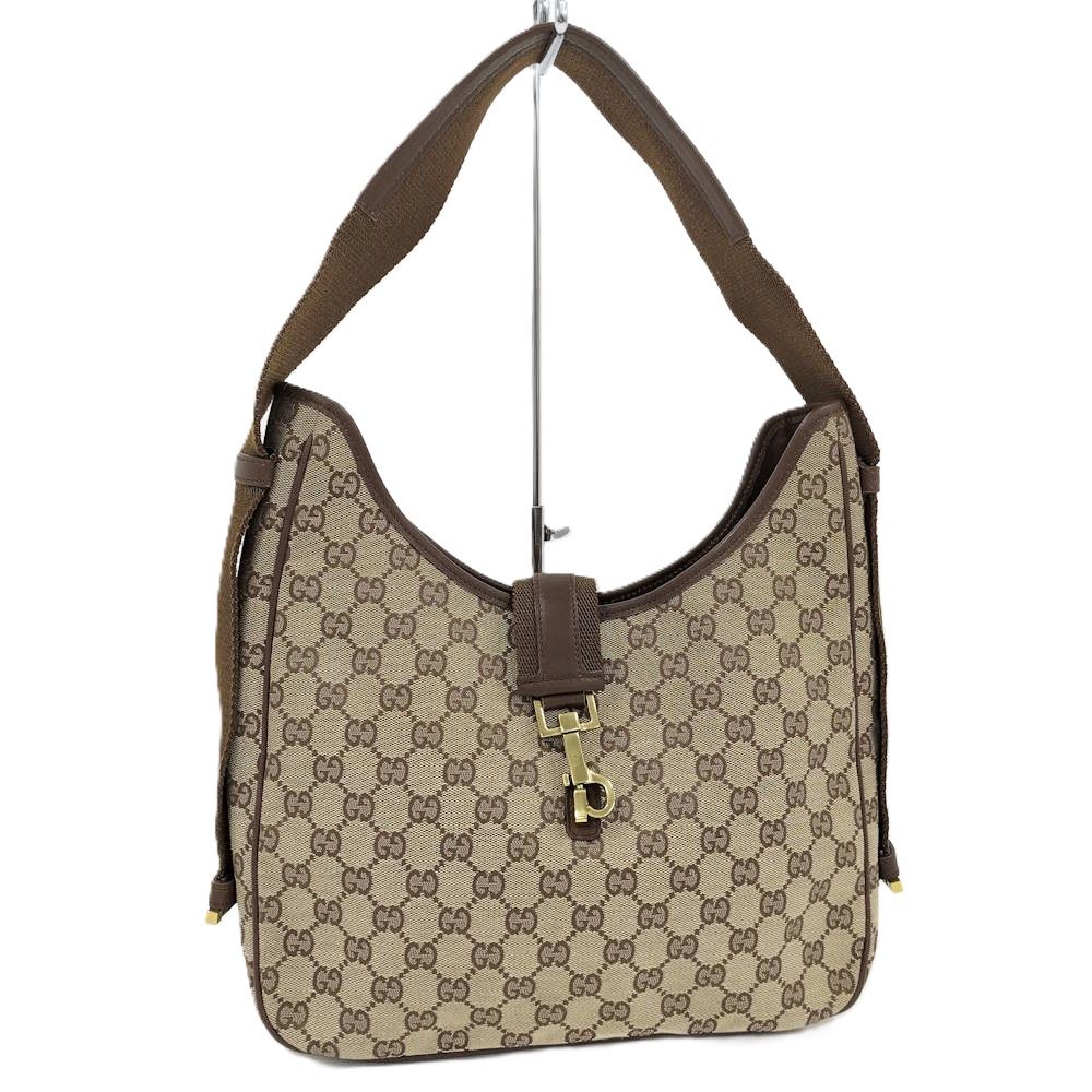 Gucci Jackie Bag GG Canvas Beige Brown