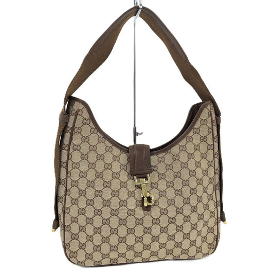 Gucci Jackie Bag GG Canvas Beige Brown