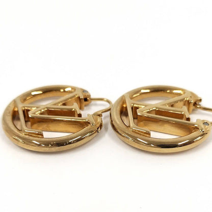 Louis Vuitton LV Circle Earrings Plated Gold — view 3