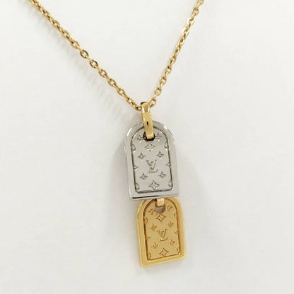 Louis Vuitton Necklace Nanogram Plated Gold Silver