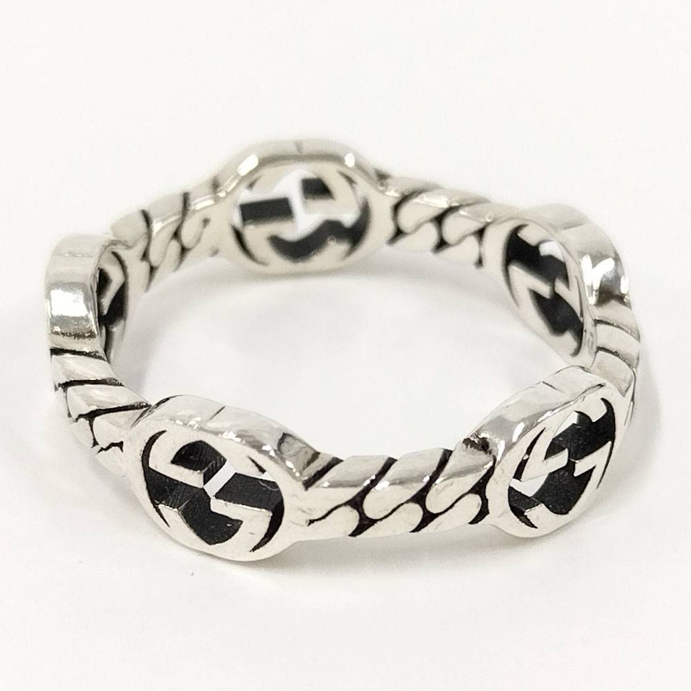 Gucci Interlocking G Ring Silver — view 2