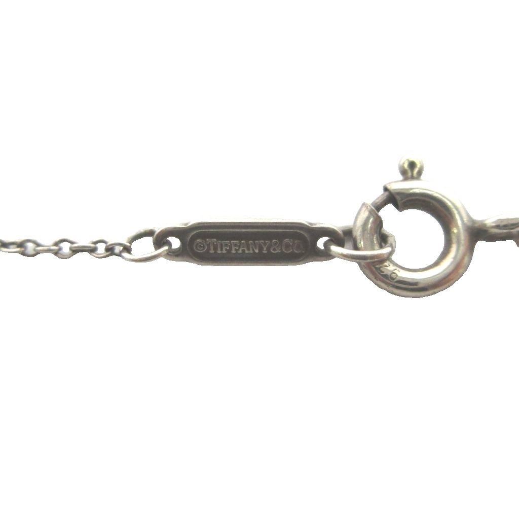 Tiffany & Co Notes Letter Disc Necklace Silver Colored — view 5