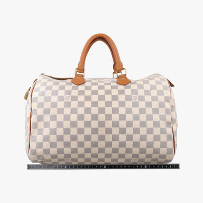 Louis Vuitton Speedy 35 Azur Damier Canvas Handbag — view 2