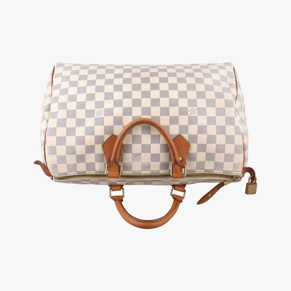 Louis Vuitton Speedy 35 Azur Damier Canvas Handbag — view 8