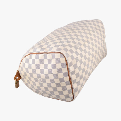 Louis Vuitton Speedy 35 Azur Damier Canvas Handbag — view 7