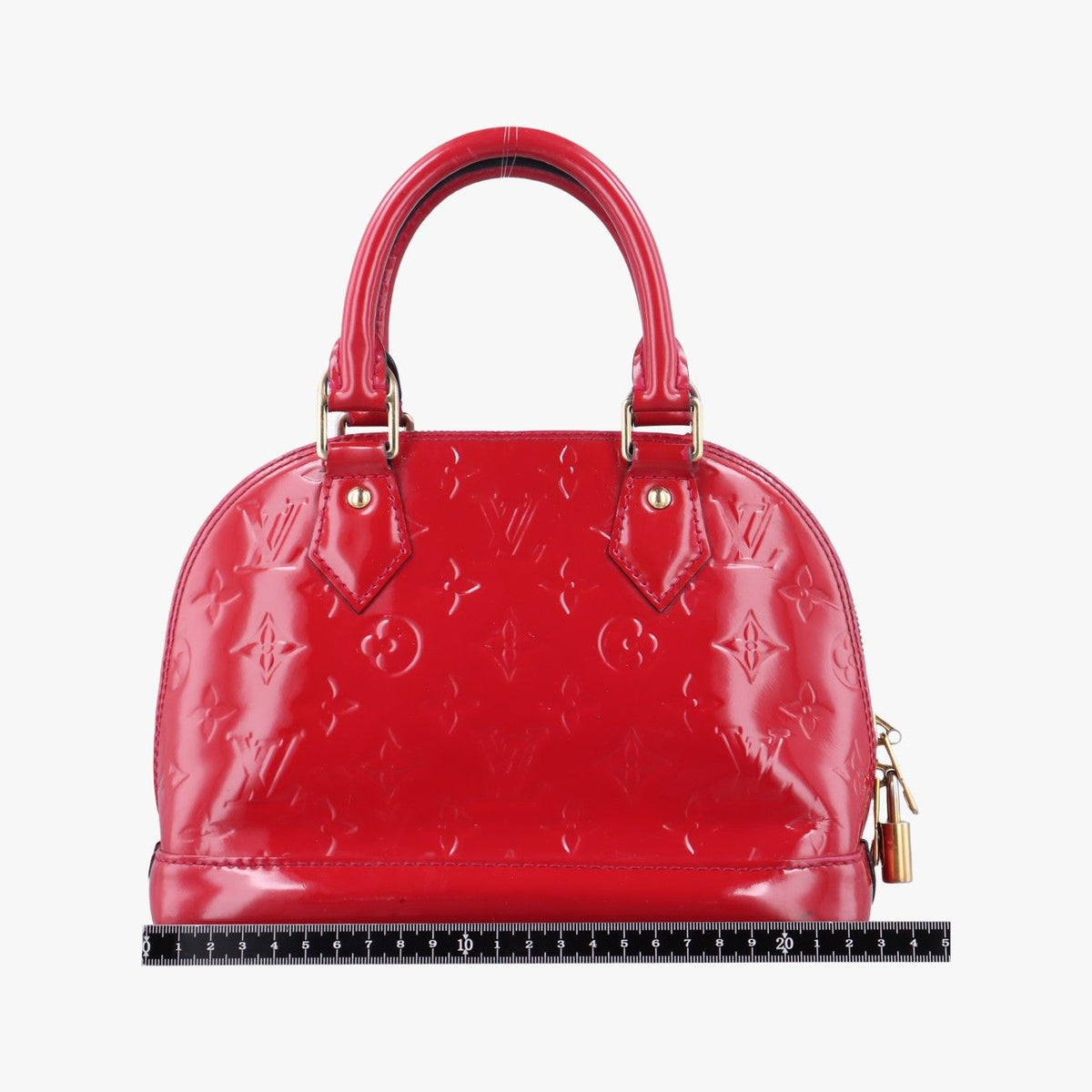Louis Vuitton Alma BB Pomme D'amour Vernis Handbag — view 2