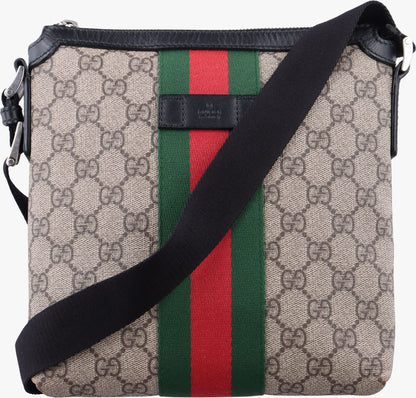Gucci Web GG Supreme Messenger Beige Multicolor