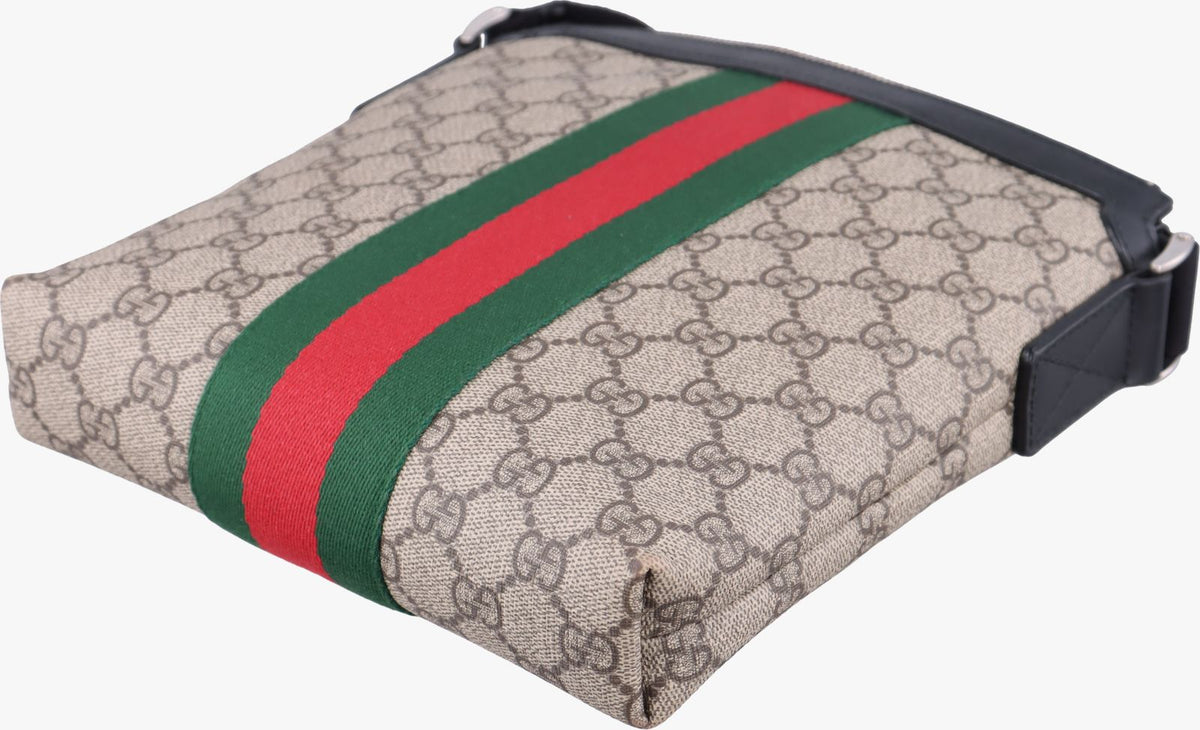 Gucci Web GG Supreme Messenger Beige Multicolor — view 6