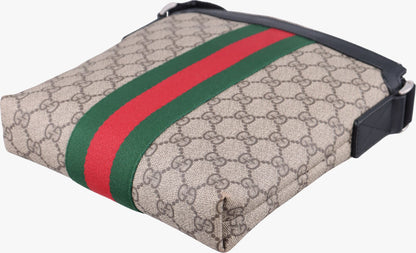 Gucci Web GG Supreme Messenger Beige Multicolor — view 6