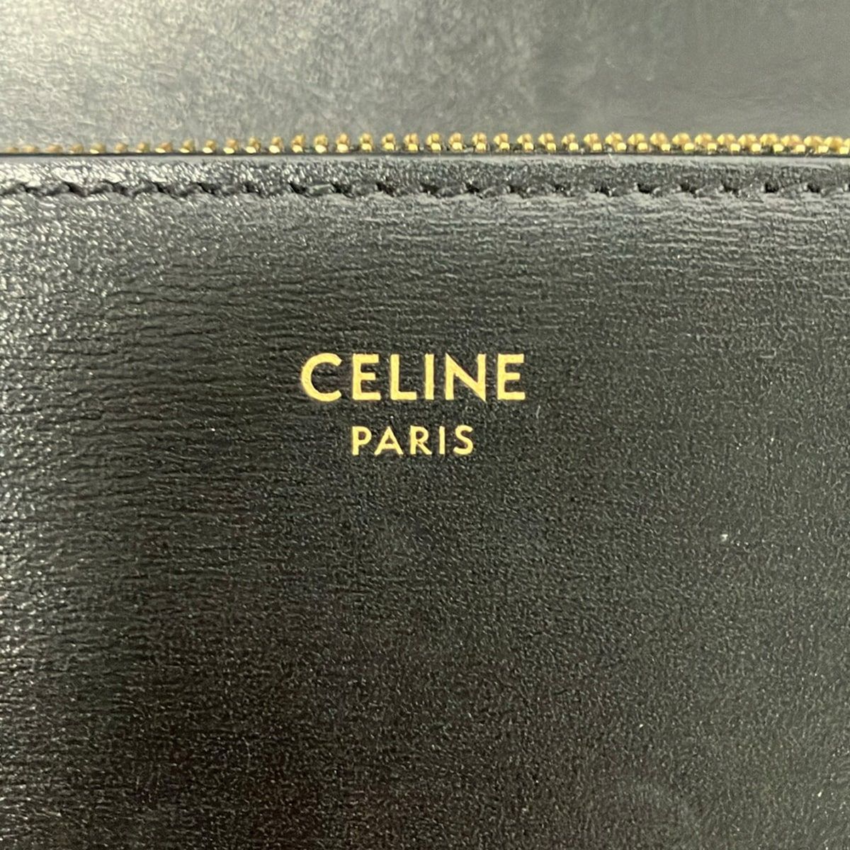 Celine Wallet Triomphe Black Leather — view 6