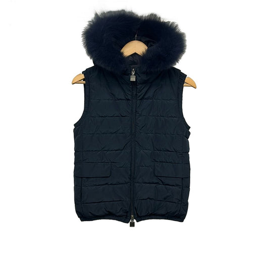 Max Mara S Down Vest M Navy 40