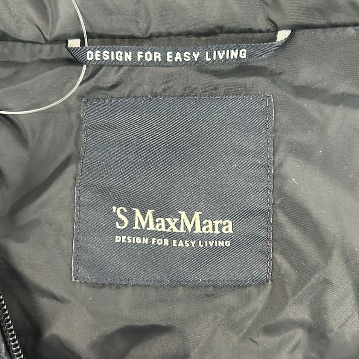 Max Mara S Down Vest M Navy 40 — view 3