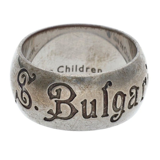 Bvlgari Logo Silver Ring