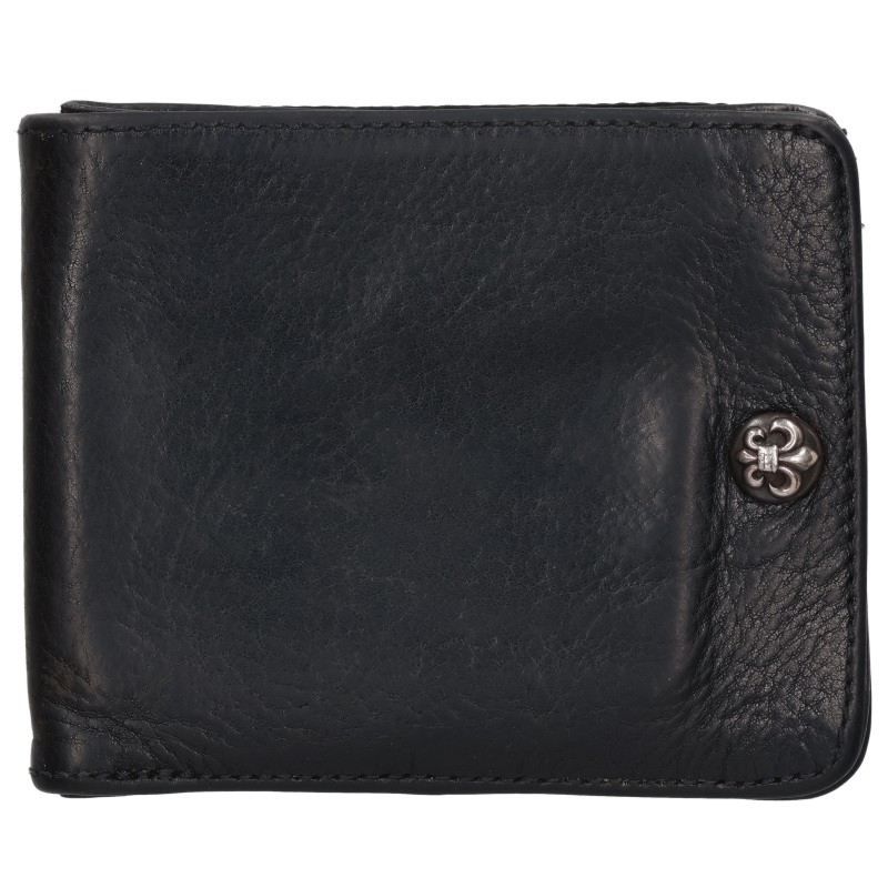 Chrome Hearts Flare Button Leather Wallet