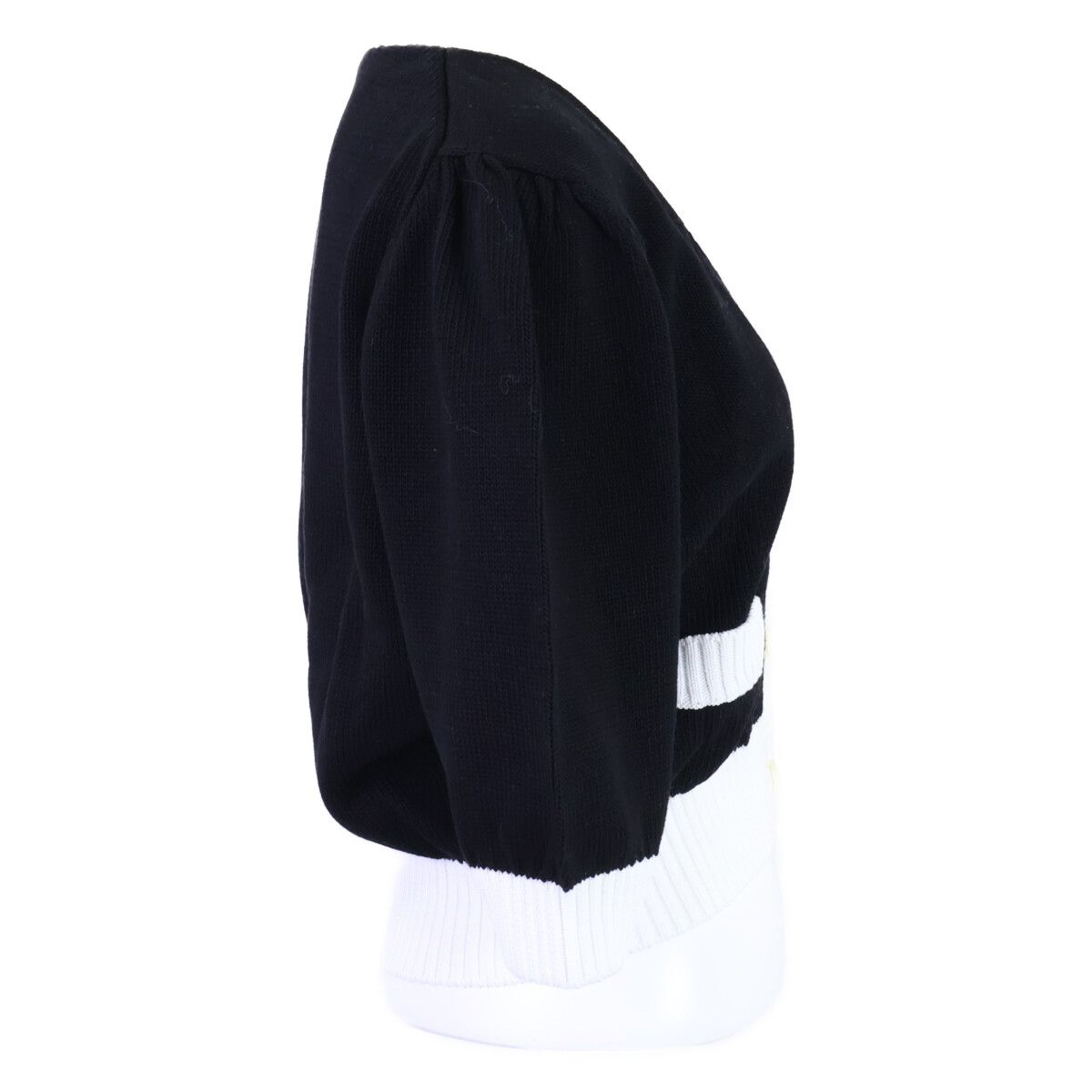 Prada Logo Embroidery Cropped Cardigan 42 — view 4