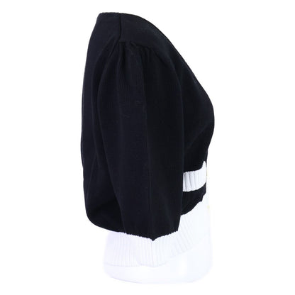 Prada Logo Embroidery Cropped Cardigan 42 — view 4