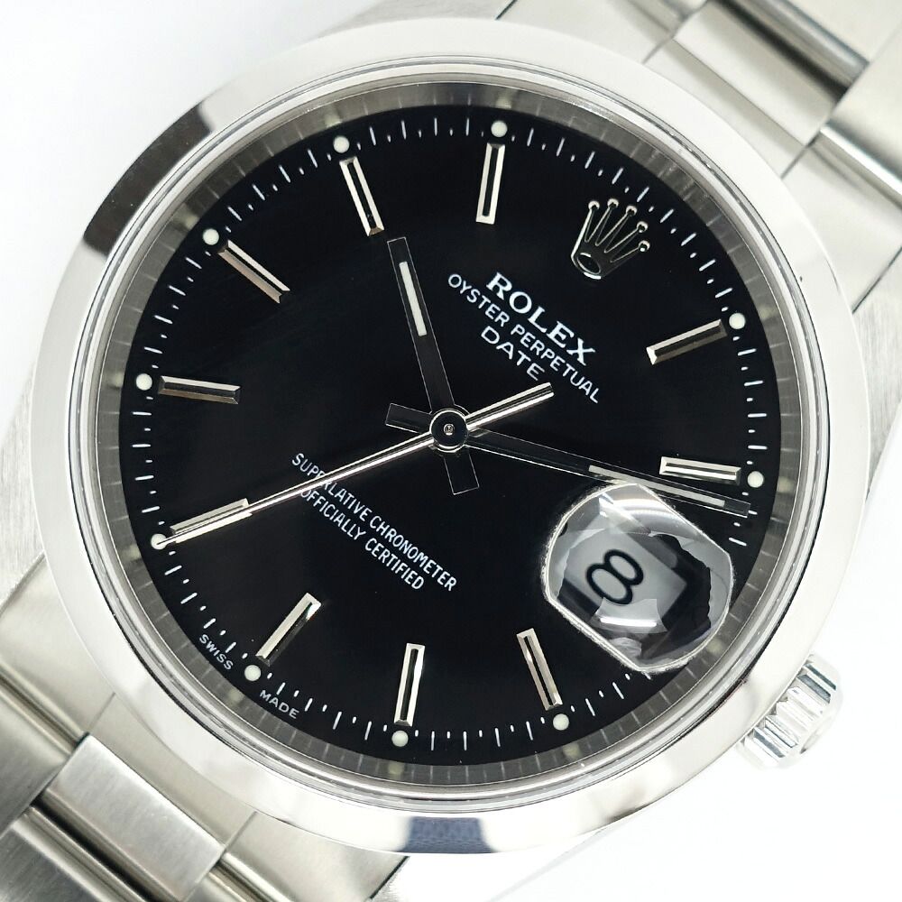 Rolex Oyster Perpetual Date 34 SS Black Dial — view 2