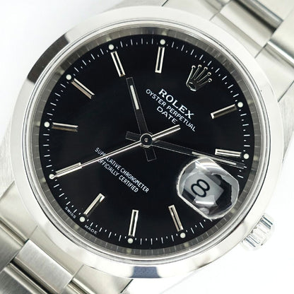 Rolex Oyster Perpetual Date 34 SS Black Dial — view 2
