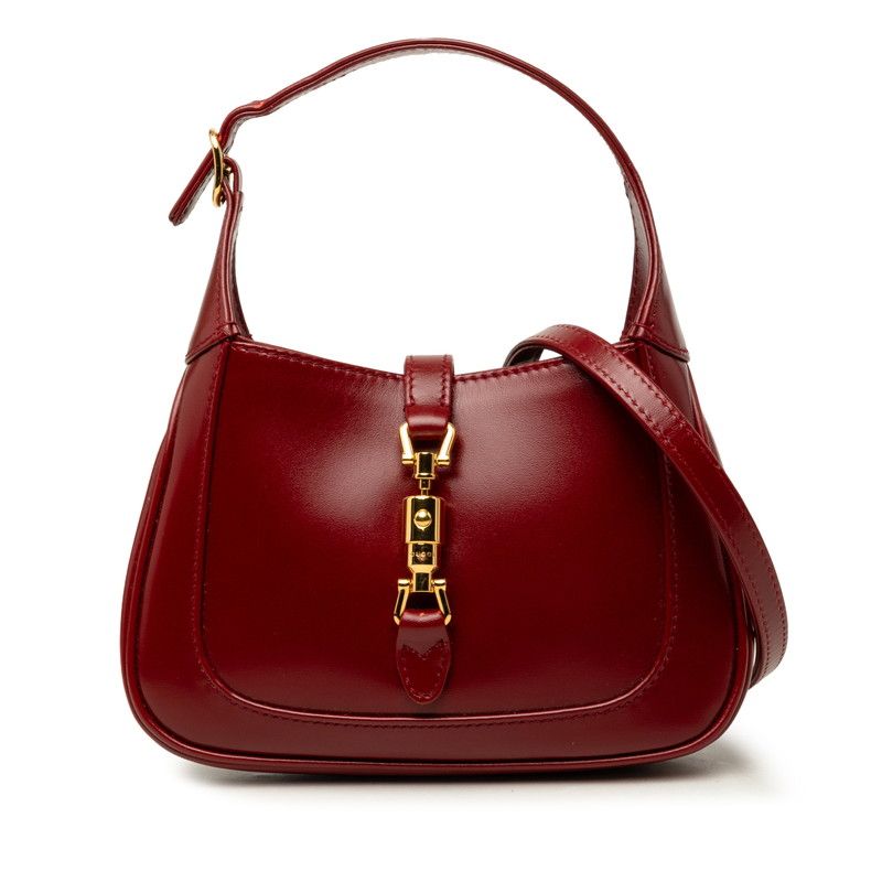 Gucci Jackie 1961 Mini 2-Way Shoulder Bag Red Leather