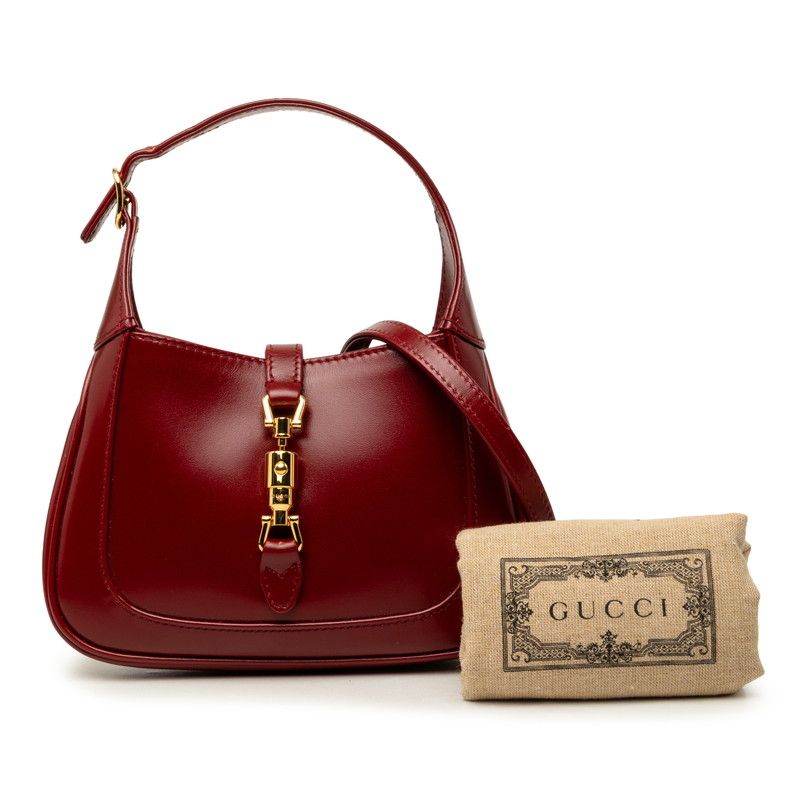 Gucci Jackie 1961 Mini 2-Way Shoulder Bag Red Leather — view 8