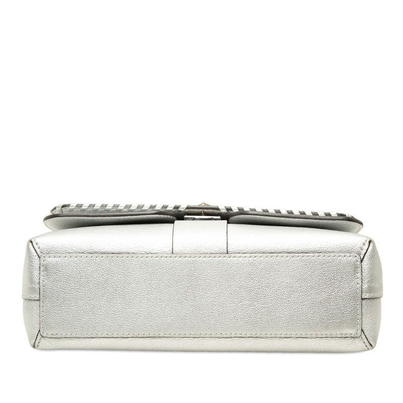 Louis Vuitton Very Chain Shoulder Bag Argent Silver Leather — view 3