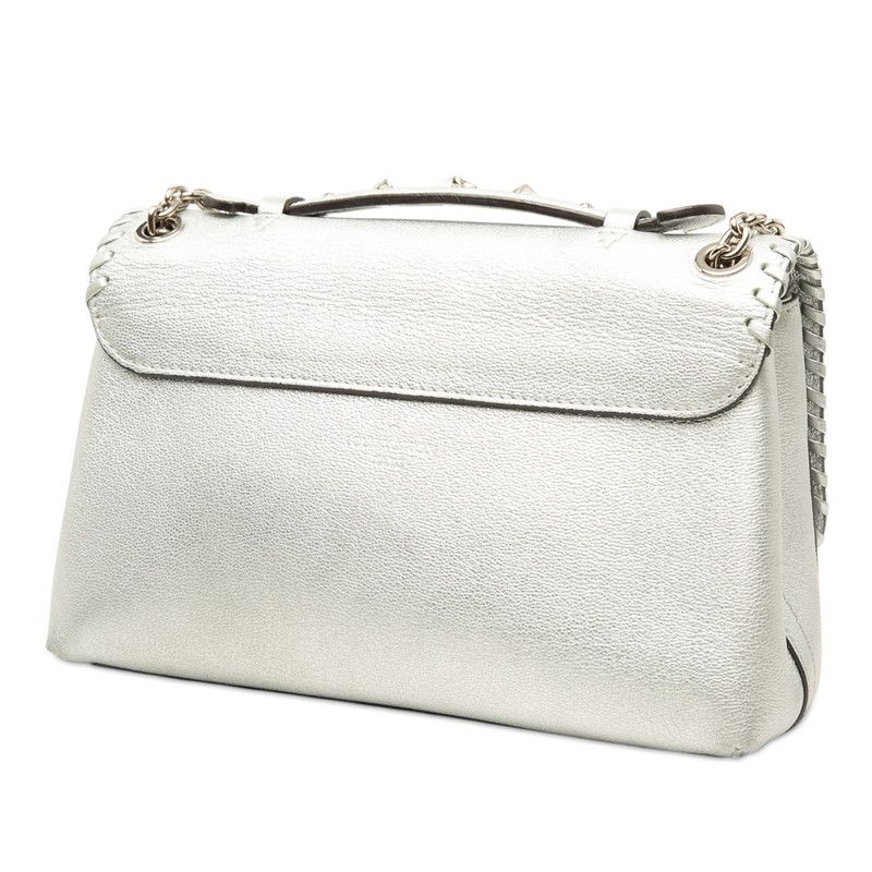Louis Vuitton Very Chain Shoulder Bag Argent Silver Leather — view 2