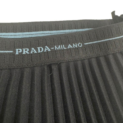 Prada Pleated Skirt Black — view 5