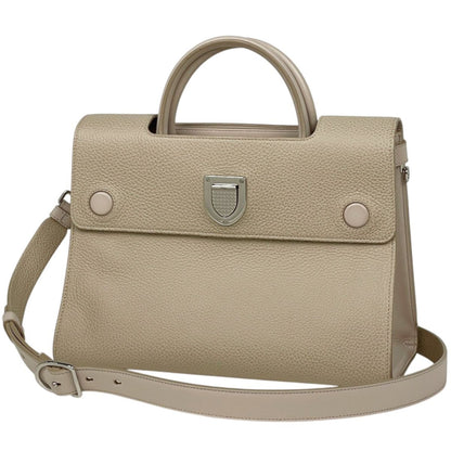 Dior Handbag Ever 2-Way Leather Beige