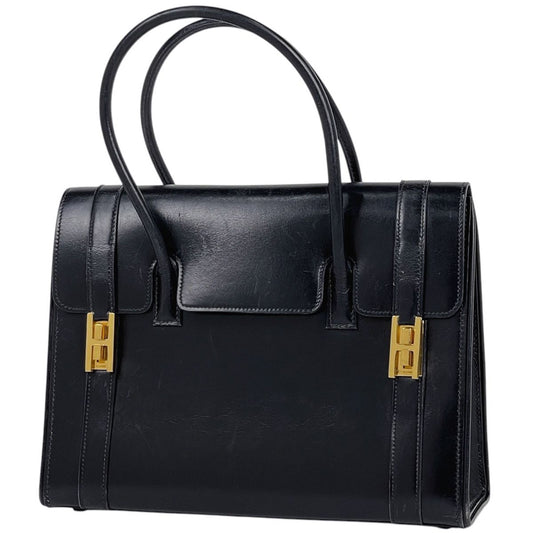 Hermes Handbag Drug 27 Box Calf Black