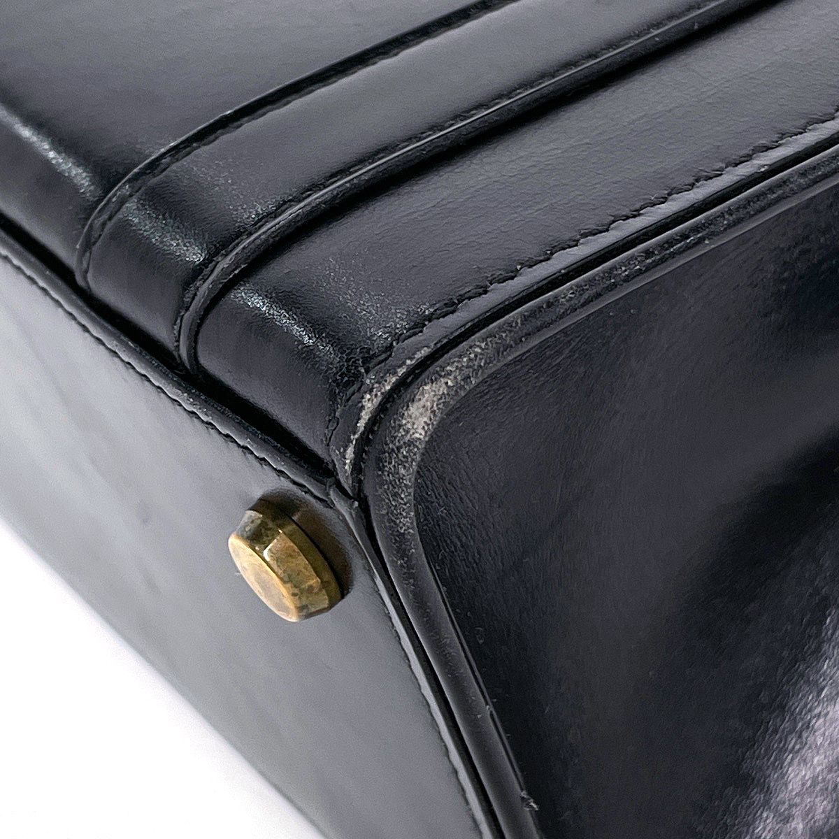 Hermes Handbag Drug 27 Box Calf Black — view 3
