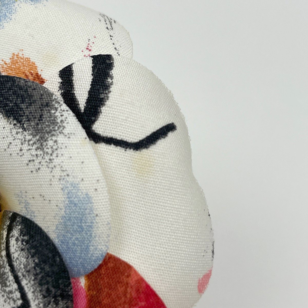 Chanel Camellia Corsage Flower Brooch Fabric White Multicolor — view 3